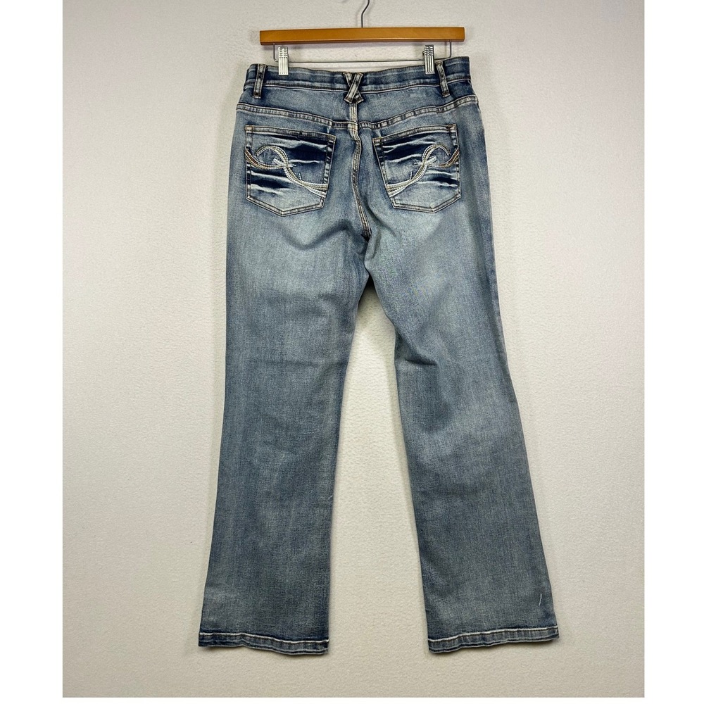 Western Cowgirl Rod's True Western Womens 11/12‎ Blue Bootcut Embroidered Jeans